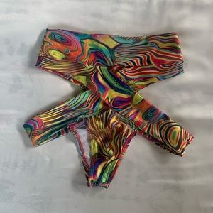 Little Black Diamond Acid High Waisted Bottoms